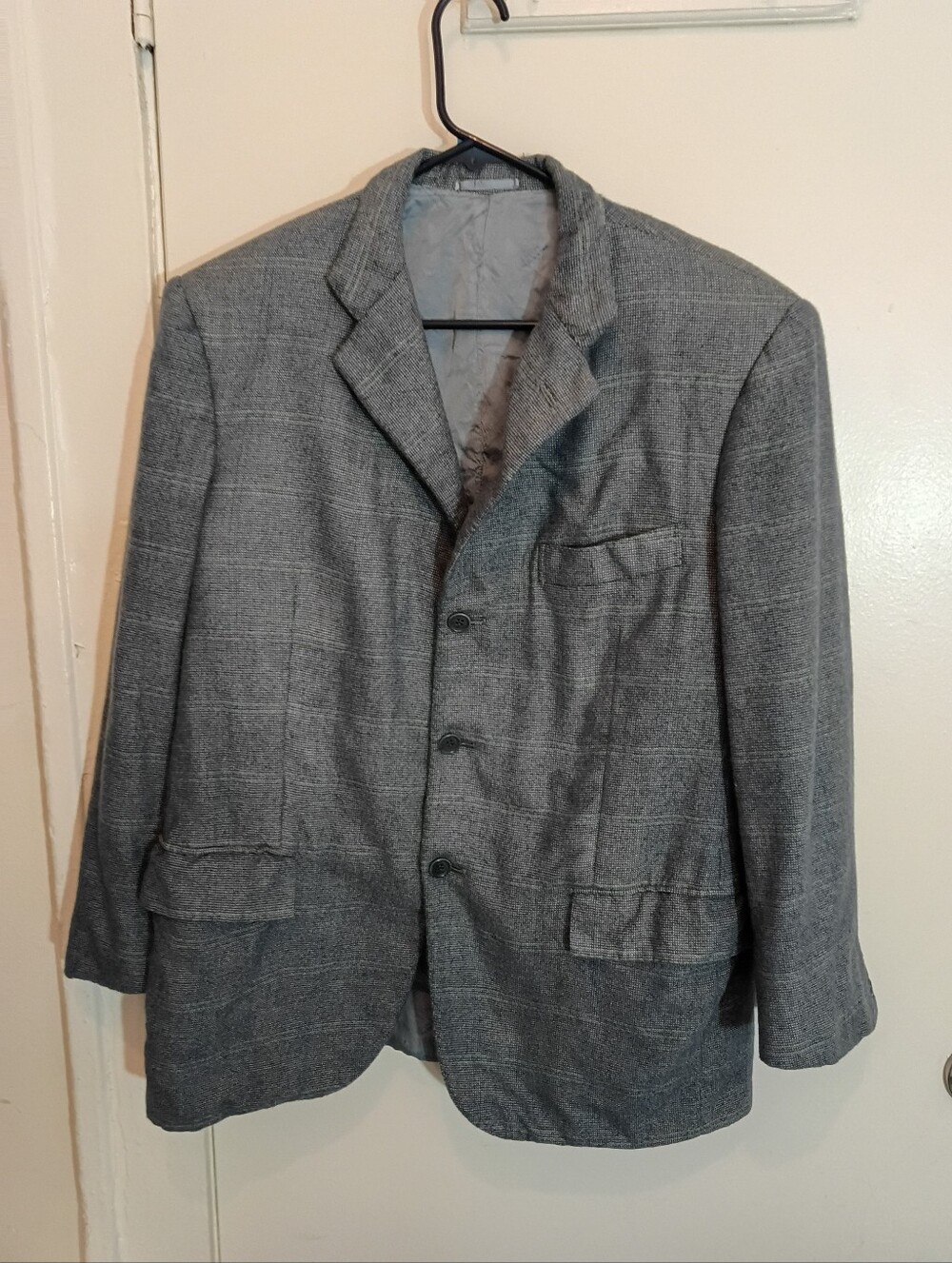 KITON 100% Cashmere Handmade in Italy Plaid 42R Read